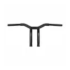cafe 4 racer - Burly, Dominator raked 1-1/4" T-bar 10” rise. Gloss black - BURLY H&D & Custom 