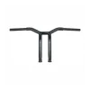 cafe 4 racer - Burly, Dominator raked 1-1/4" T-bar 12” rise. Gloss black - BURLY H&D & Custom 