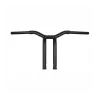 cafe 4 racer - Burly, Dominator raked 1-1/4" T-bar 12” rise. Matte black - BURLY H&D & Custom 