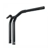 cafe 4 racer - Burly, Dominator raked 1-1/4" T-bar 14” rise. Gloss black - BURLY H&D & Custom 