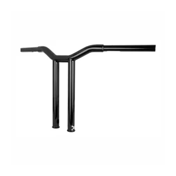 cafe 4 racer - Burly, Dominator straight 1-1/4" T-bar 14” rise. Gloss black - BURLY H&D & Custom 