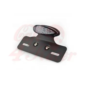 cafe 4 racer - Rear Light LED CR4 Led taillight with plate holder - Black & Smoke - Cafe4Racer LED Rear lights 