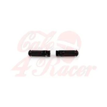 cafe 4 racer - Univerzální opěrky nohou CNC černé 2ks - Cafe4Racer Stupačky 