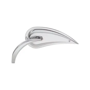 cafe 4 racer - Reproduction sidevalve mirror. Black, long stem - MCS Standard mirrors 