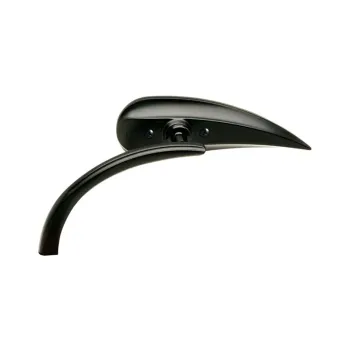 cafe 4 racer - Universal Mirror "Como" Black Aluminum Pair Adapter 2 x M10-R + 1 x - HS MOTO Germany Standard mirrors 4251352636768