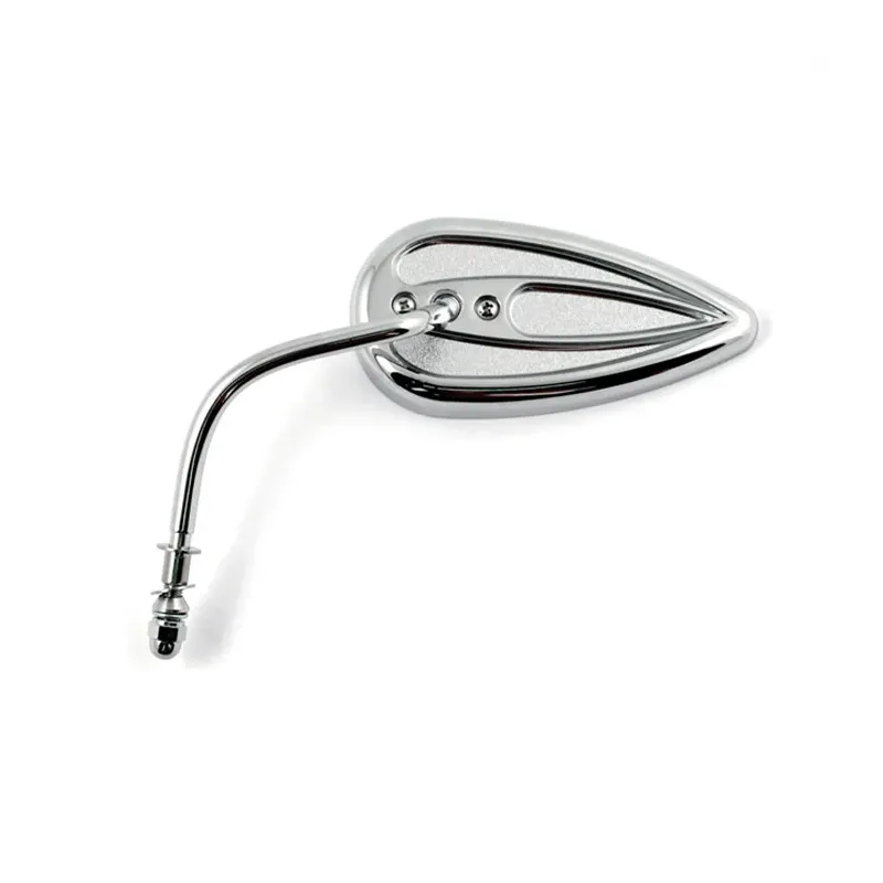 cafe 4 racer - NESS DIE-CAST CHROME TEARDROP MIRROR, LEFT - ARLEN NESS Standard mirrors 