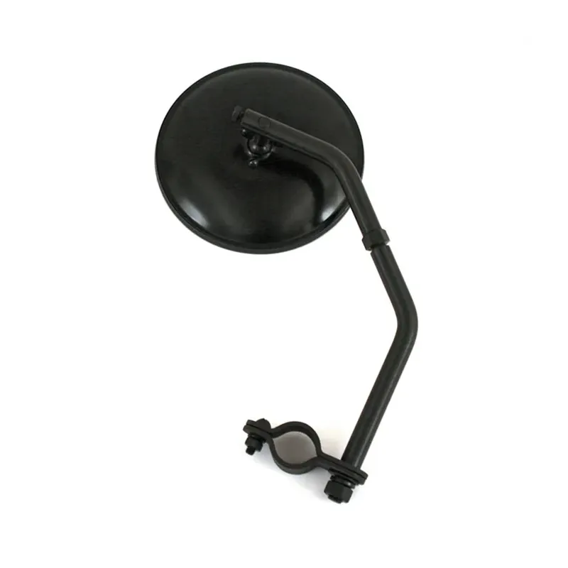 cafe 4 racer - Reproduction sidevalve mirror. Black, long stem - MCS Standard mirrors 
