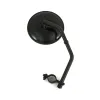 cafe 4 racer - Reproduction sidevalve mirror. Black, long stem - MCS Standard mirrors 
