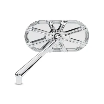 cafe 4 racer - Ness 10-Gauge caged mirror left hand chrome - ARLEN NESS Standard mirrors 