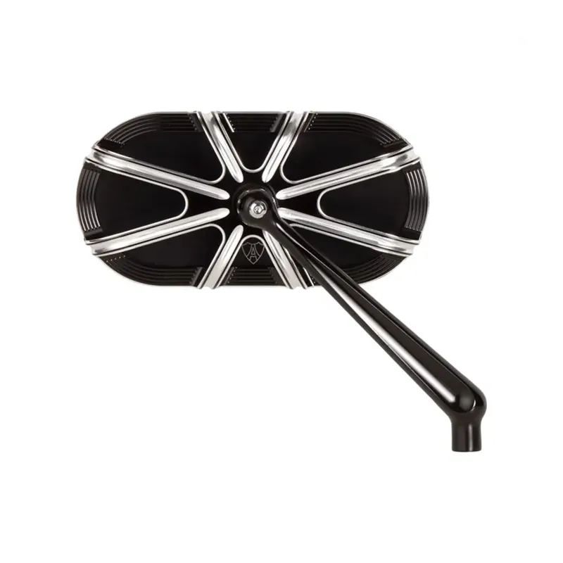 cafe 4 racer - Ness 10-Gauge Caged mirror right hand black - ARLEN NESS Standard mirrors 