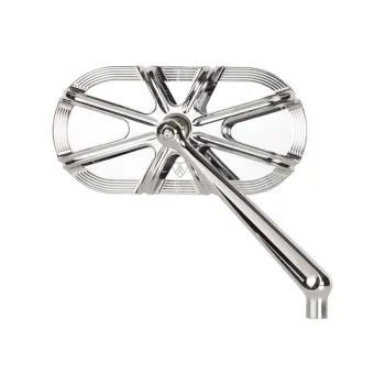 cafe 4 racer - Ness 10-Gauge caged mirror right hand chrome - ARLEN NESS Standard mirrors 