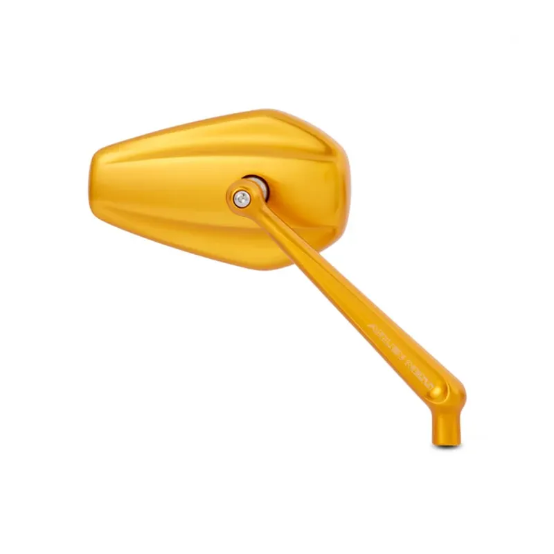 cafe 4 racer - Arlen Ness Mini Stocker billet mirror right gold - ARLEN NESS Standard mirrors 