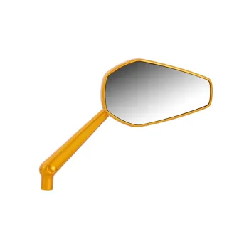 cafe 4 racer - Arlen Ness Mini Stocker billet mirror right gold - ARLEN NESS Standard mirrors 
