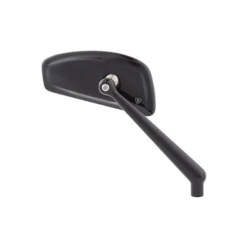 cafe 4 racer - Retro Teardrop mirror set. Chrome, radii round stem - MCS Standard mirrors 