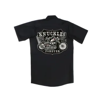 cafe 4 racer - Lucky 13 Knuckles workshirt black - Lucky 13 Shirts 