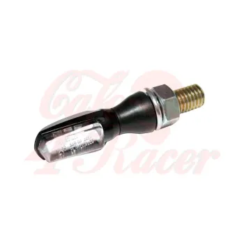 cafe 4 racer - SHIN YO LED-indicator SPARK, black housing, clear lens, E-marked, pair - Shin Yo Standard indicators 4054783129423