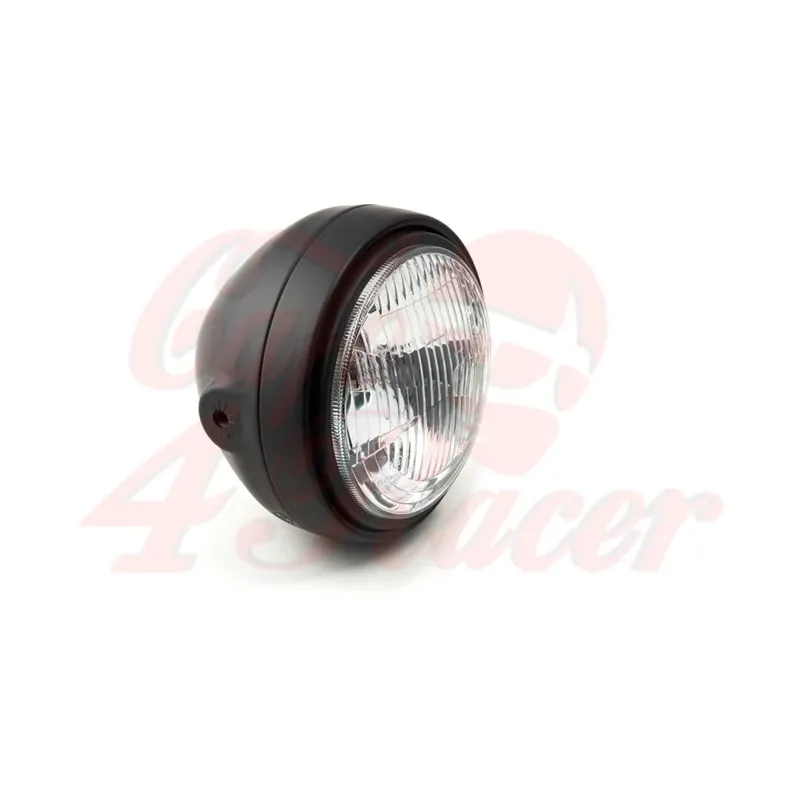 cafe 4 racer - LSL Scrambler Head Light, čiierna/čiierna - LSL Predné svetlá s bočným úchytom 4251342900855