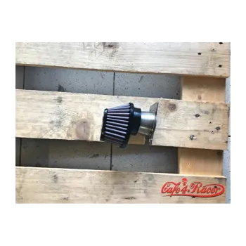 cafe 4 racer -  BMW K-Serie Air Intake Stainless rovny  - Cafe4Racer Adaptery na vzduch. filter 