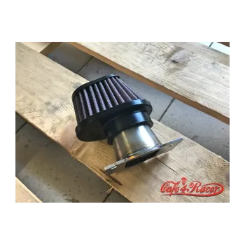 cafe 4 racer -  BMW K-Serie Air Intake Stainless rovny  - Cafe4Racer Adaptery na vzduch. filter 