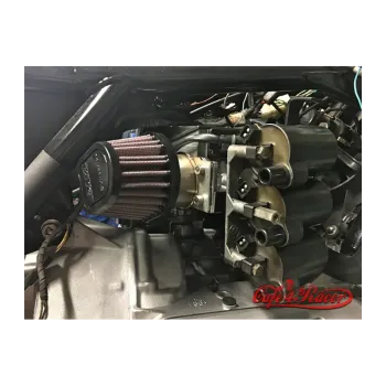 cafe 4 racer -  BMW K-Series Sání vzduchu nerezové rovné  - Cafe4Racer Vzduchové adaptéry. filtr 