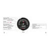 cafe 4 racer -  Koso D48 TNT-05 Tachometer universal 12.000 RPM  - Koso Digital speedometers 