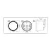 cafe 4 racer -  Koso D48 TNT-05 Tachometer universal 12.000 RPM  - Koso Digital speedometers 