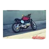 cafe 4 racer - Oval Number Plate - steel - Cafe4Racer Side numbers plates 