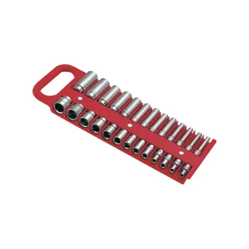 cafe 4 racer - LISLE 1/4" MAGNETIC SOCKET HOLDER, RED - LISLE Sockets & Nutsetter 