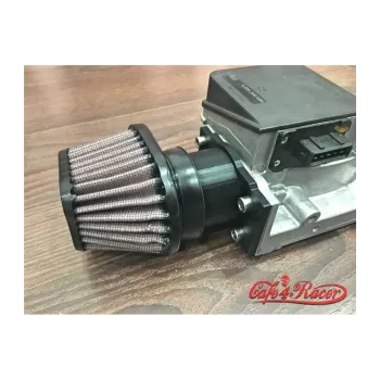cafe 4 racer - BMW K-Series Air Intake adapter Black ABS straight 54 mm outlet - Cafe4Racer Air filter adpaters & Intake 