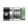 Wera Zyklop 1/4" socket with holding function - Metric 9.0