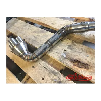 cafe 4 racer - Thunder Slash + výfukové koleno BMW K100 pravá strana - Cafe4Racer K100 výfukové diely 