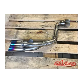 cafe 4 racer - BMW K100 right side pipe + Thunder Slash - Cafe4Racer K100 exhaust parts 