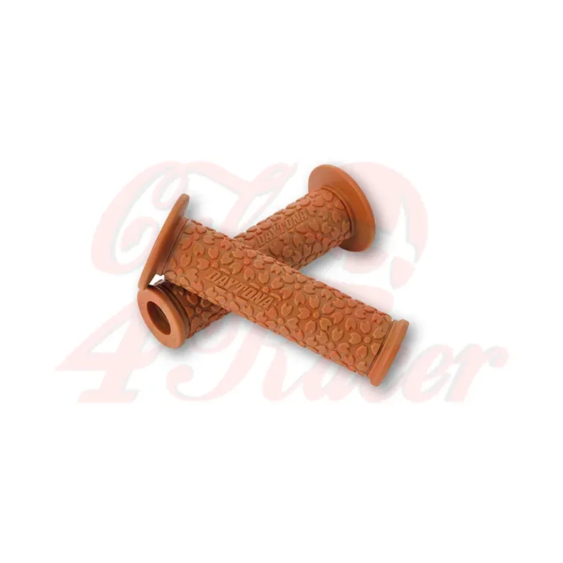 cafe 4 racer - DAYTONA Handlebar Grips GGD-SAKURA, caramel - Daytona 22mm &  7/8 inch 4054783346301