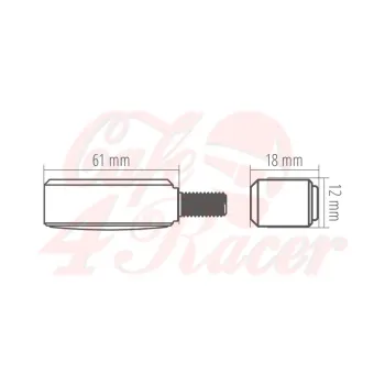 cafe 4 racer - HIGHSIDER CNC LED směrovky BRONX, stříbrná, tónovaná skla - Highsider Standardní ukazatele směru 4054783346776