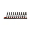 cafe 4 racer - Sonic, hex bit socket rail set 1/2". 10-piece. US/SAE - Sonic Sockets & Nutsetter 
