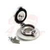 cafe 4 racer - BMW R nine T fuel caps SILVER monza style polished - Cafe4Racer Fuel Caps 