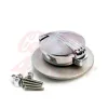 cafe 4 racer - BMW R nine T fuel caps SILVER monza style polished - Cafe4Racer Fuel Caps 