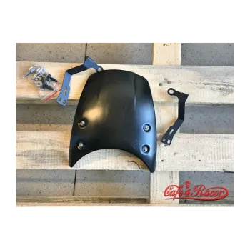cafe 4 racer - Headlight Fairing Aluminum Black For BMW R NINE T (14-18) - Cafe4Racer Headlight Fairing - Windshield 