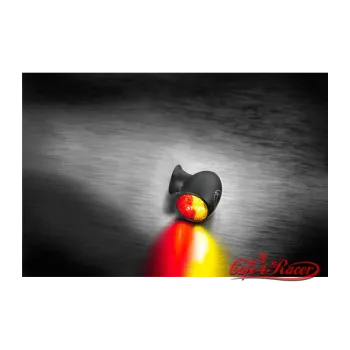 cafe 4 racer - Kellermann Bullet Atto DF, rear / brake light turn signal, black, clear glass, - Kellermann 2in1 and 3in1 