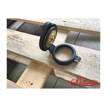 cafe 4 racer - Monza Flip Up Gas Tank Cap 2.5"/62mm - wrinkle Black - Motone Fuel Caps 