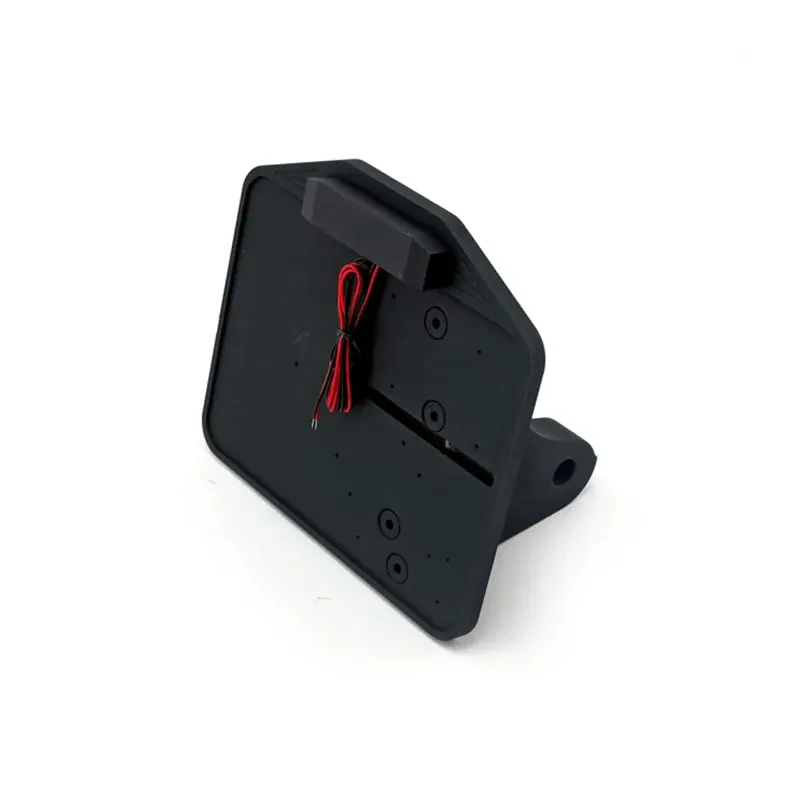 cafe 4 racer - CPV, Dyna shock mount license plate bracket kit FR. Black - CPV License plate holders 