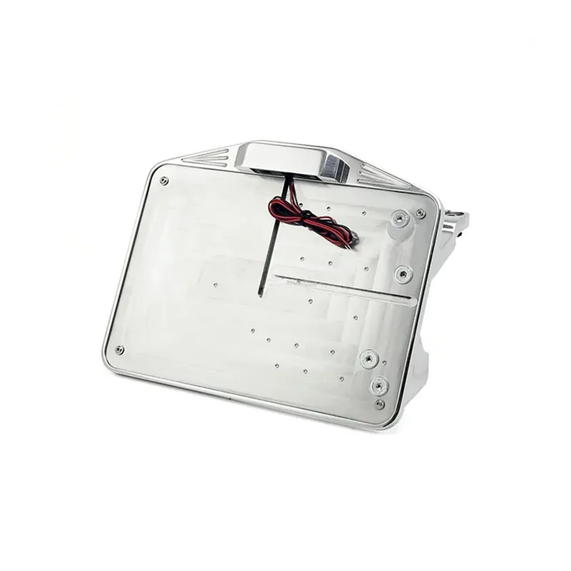 cafe 4 racer - CPV, License plate bracket kit swing. Polished. EU - CPV License plate holders 