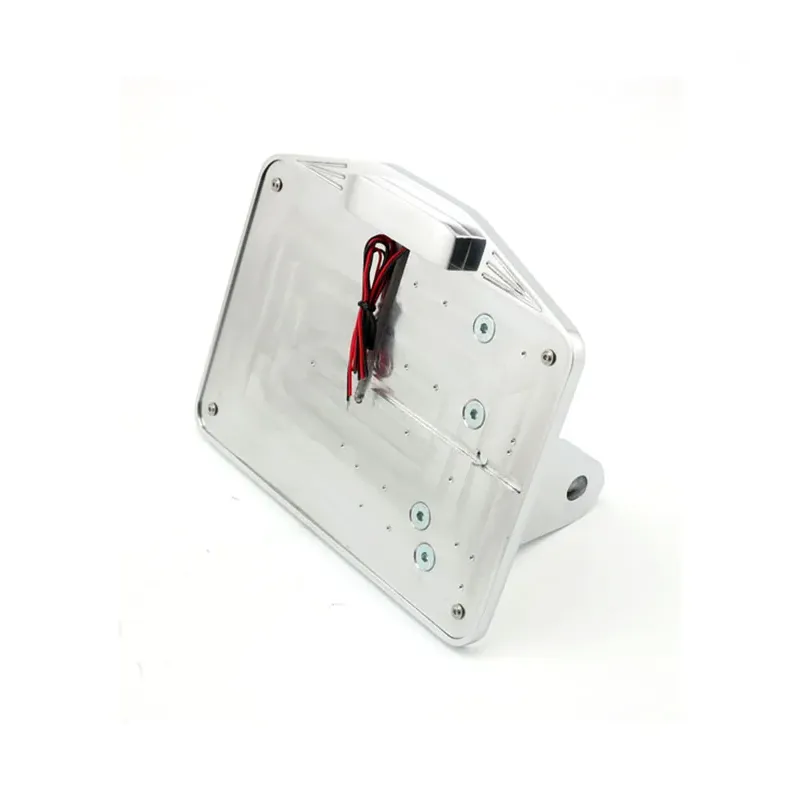 cafe 4 racer - CPV, Dyna shock mount license plate bracket kit EU. Polished - CPV License plate holders 