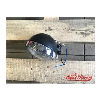 cafe 4 racer - HIGHWAY HAWK 4 ½ inch Spotlight Bates black / chrome - Highway Hawk Headlights bottom mount 4054783213900