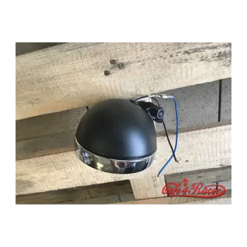 cafe 4 racer - HIGHWAY HAWK 4 ½ inch Spotlight Bates black / chrome - Highway Hawk Headlights bottom mount 4054783213900