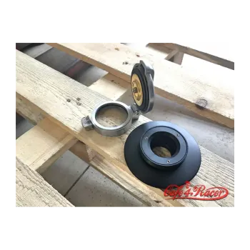 cafe 4 racer - BMW R nine T fuel caps BLACK monza style brushed - Cafe4Racer Fuel Caps 