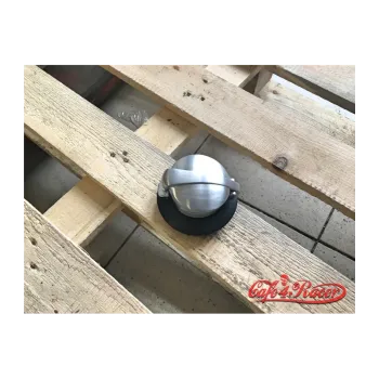 cafe 4 racer - BMW R nine T fuel caps BLACK monza style brushed - Cafe4Racer Fuel Caps 