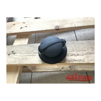 cafe 4 racer - BMW R nine T fuel caps BLACK monza wrinkle finish black - Cafe4Racer Fuel Caps 