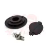 cafe 4 racer - BMW R nine T fuel caps BLACK monza wrinkle finish black - Cafe4Racer Fuel Caps 
