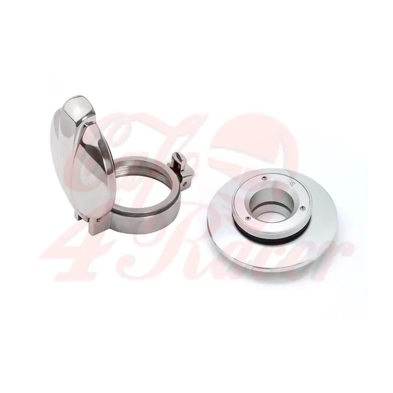 cafe 4 racer - BMW R nine T fuel caps SILVER monza style polished - Cafe4Racer Fuel Caps 